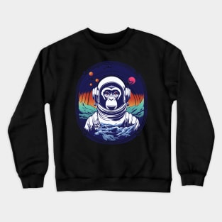 Space Monkey Astronaut Crewneck Sweatshirt